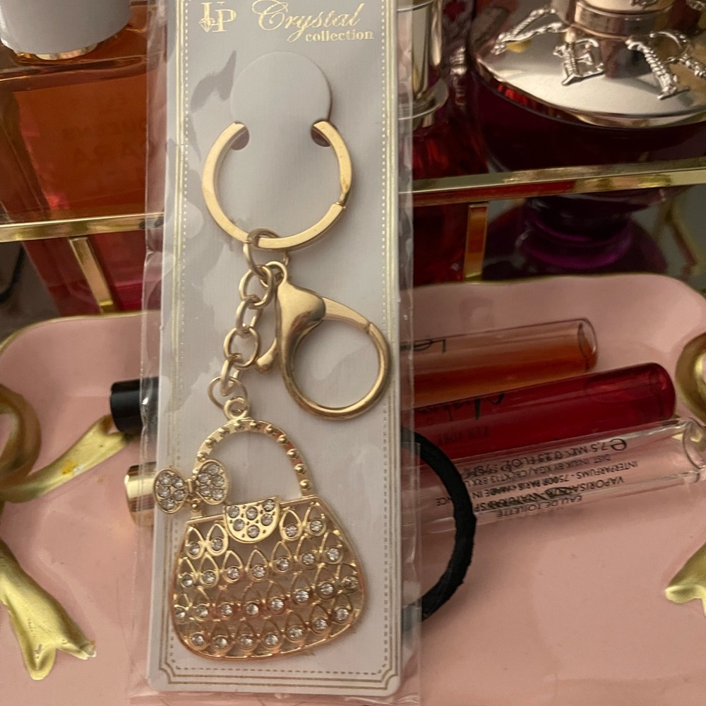 Chic Gold Handbag Purse Charm/Keychain 3/$12 Mix & Match - Picture 3 of 4
